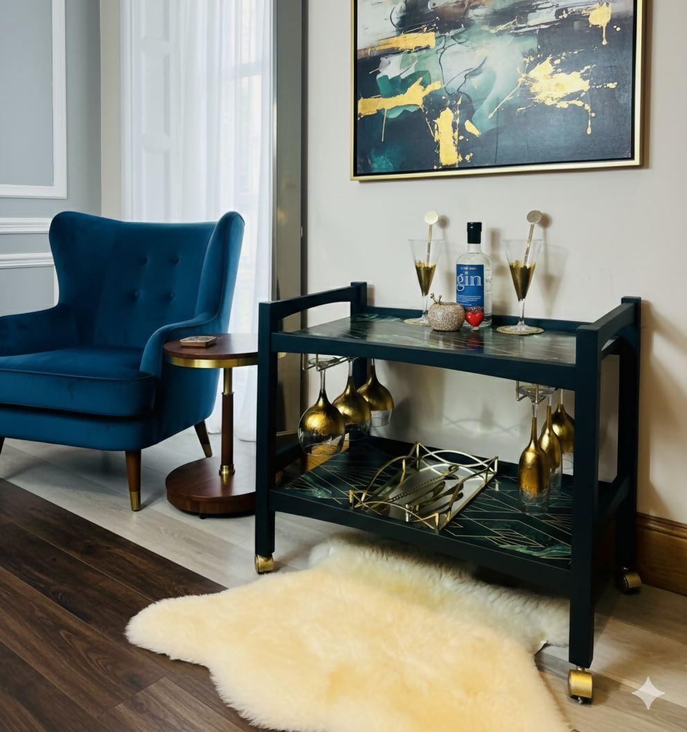 Art Deco Drinks Trolley