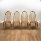 4 Ercol Dining Chairs Windsor Quaker Light Finish Circa 2018 FREE UK Delivery