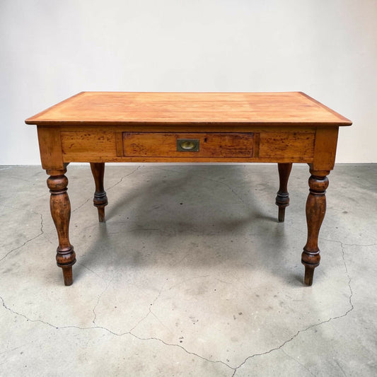 Antique Victorian 19th C Pine writing table