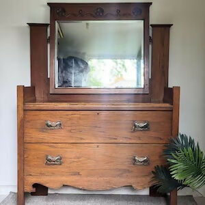 Mid century retro vintage dressing table drawers vanity hallway