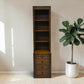 Old Charm Narrow Bookcase 4 Drawers 3 Shelves Light Oak FREE UK* Delivery