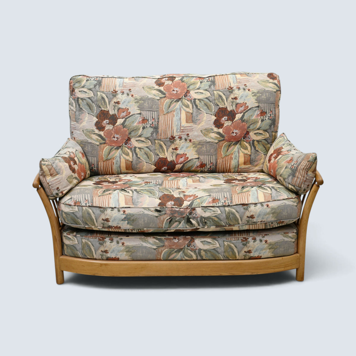 Ercol Renaissance 2 Seater Sofa Original Upholstery #1068/2 FREE UK Delivery