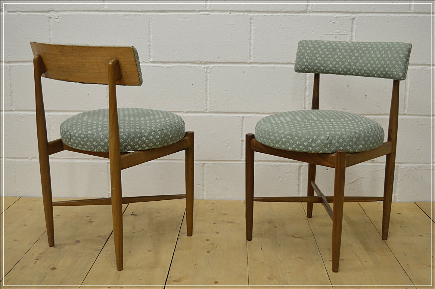vintage dining chairs X4 G Plan Fresco solid teak danish design mid century DELIVERY
