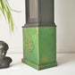 Grandfather Clock- Painted Clock Black Green Copper Patina - Tassel- Furniture