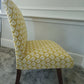 Slipper Chair Mid Century 1950s. Reupholstered In 100% Cotton Canvas. Ex Condition