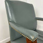 Classic Gainsborough Chair in Duck Egg Leather
