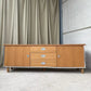 Vintage Late Mid Century 90s Sideboard Modernist Media Cabinet Unit Lp Storage R1122
