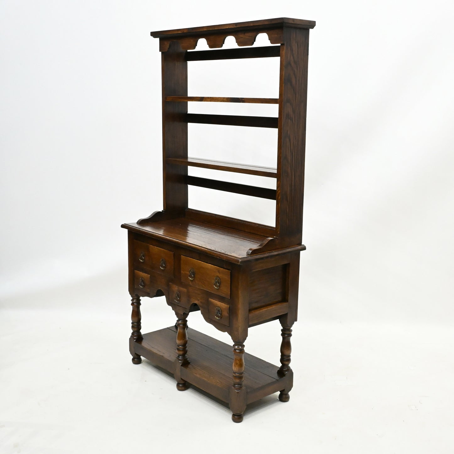 Vintage Small Pot Board Oak Dresser Drawers Shelving Very Clean FREE Delivery. SBR9952/1001E