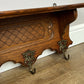 Coat Rack Vintage French Oak Wall Mounted 6 Hooks Carved Rack Hanger LOT 6206