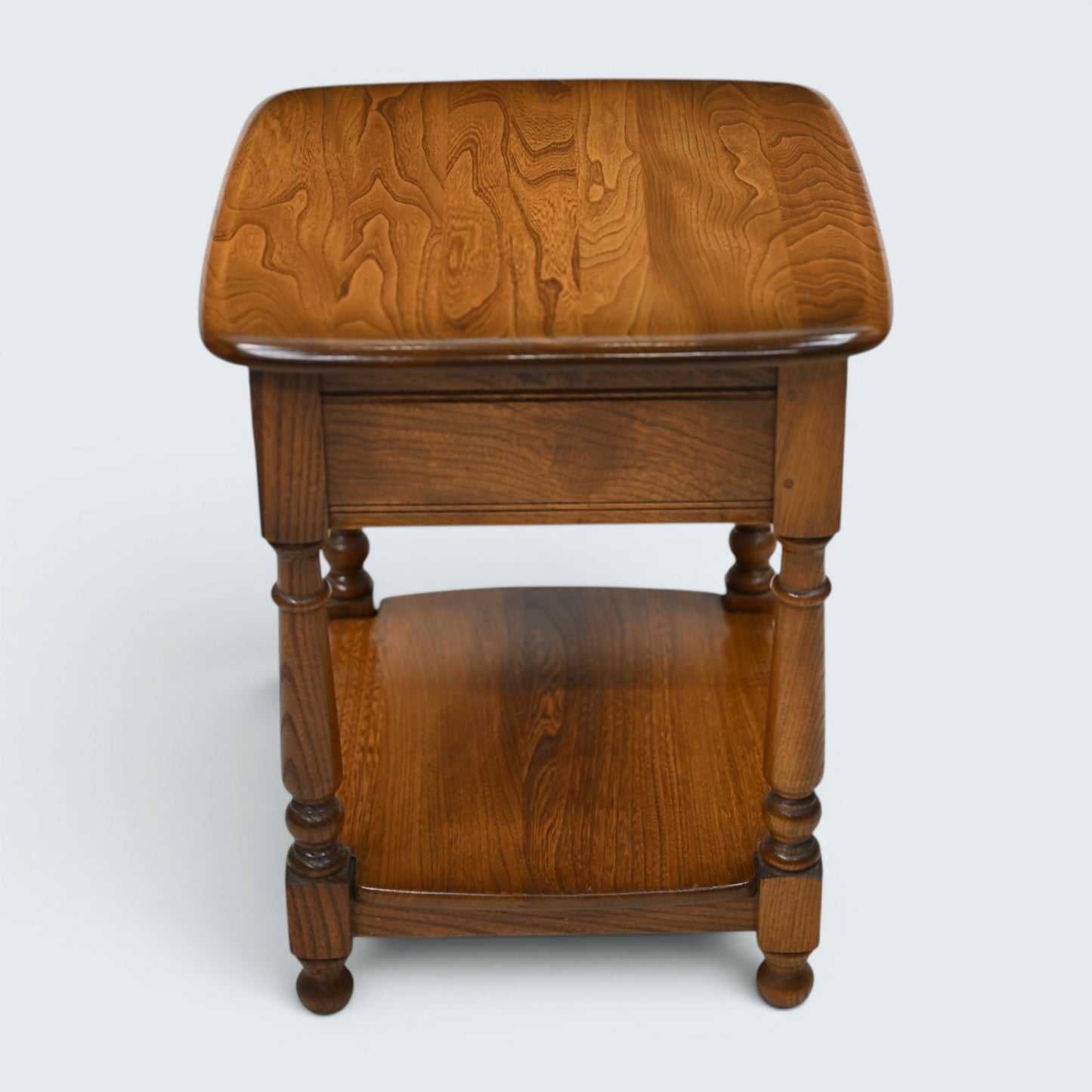 Ercol Lamp/Bedside Table Elm Golden Dawn Finish Mid Century Modern FREE Delivery