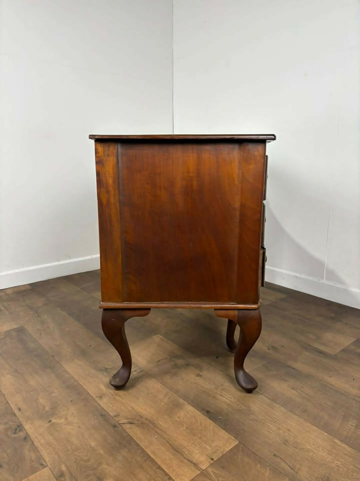 Art Deco Mahogany Serpentine Writing Desk