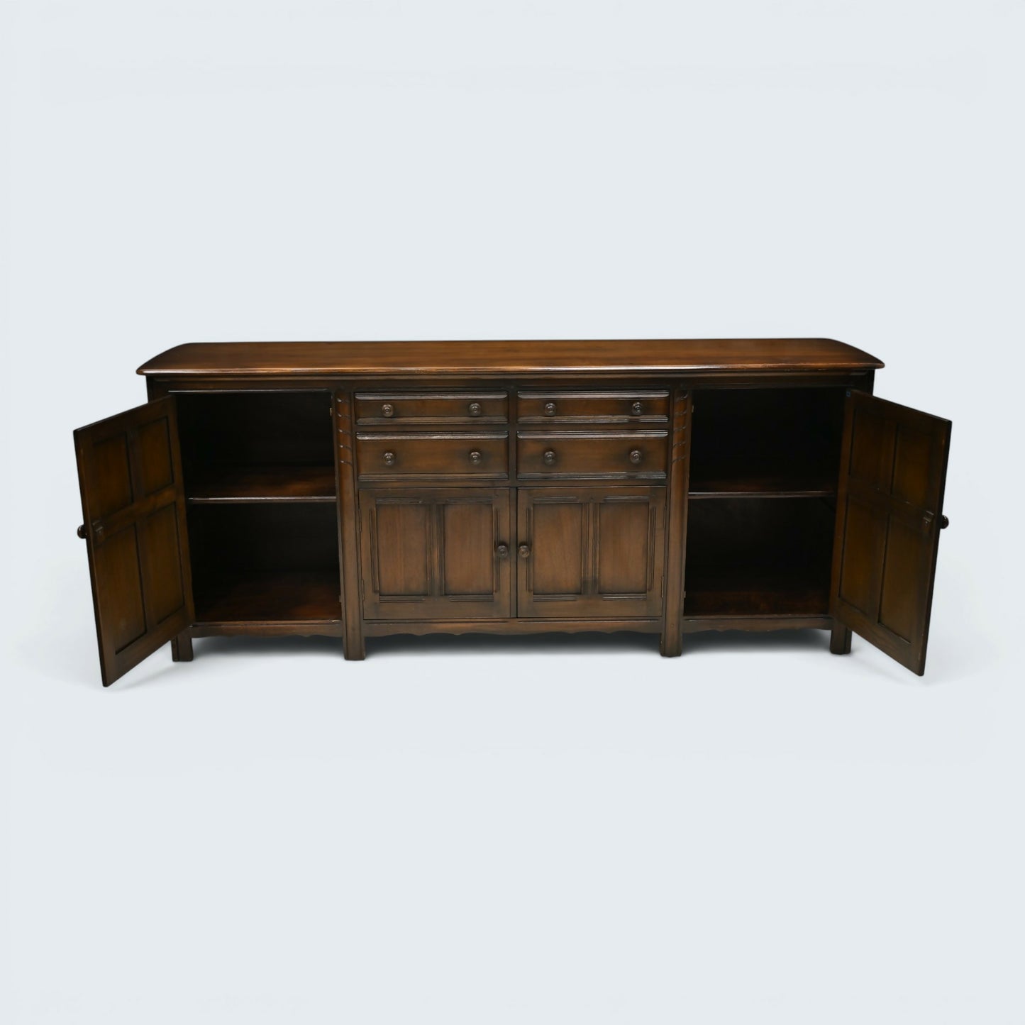 Ercol Large Grand Sideboard Model #570 215cm/7foot Wide Storage FREE UK Delivery
