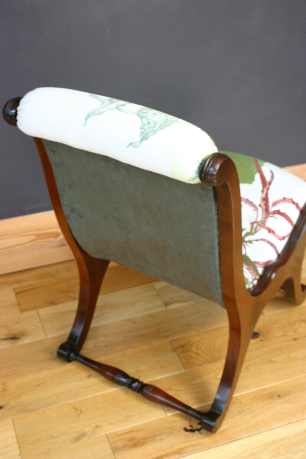 Vintage Slipper Chair – Fully Refurbished in Timorous Beasties Topical Tropical | One-of-a-Kind Designer Statement Chair