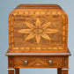 Sheraton Revival Inlaid Mahogany Canterbury Stand / Magazine Rack