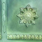 Vintage blanket box, hand painted green, boho