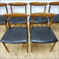 vintage dining chairs X6 ONLY teak Greaves & Thomas danish design mid century