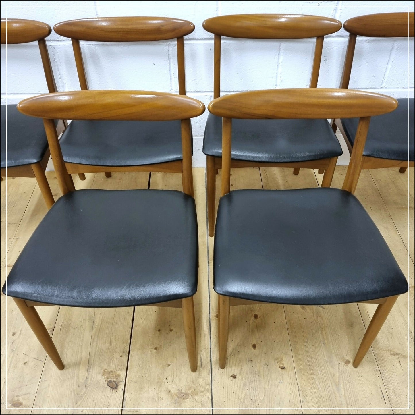 vintage dining chairs X6 ONLY teak Greaves & Thomas danish design mid century