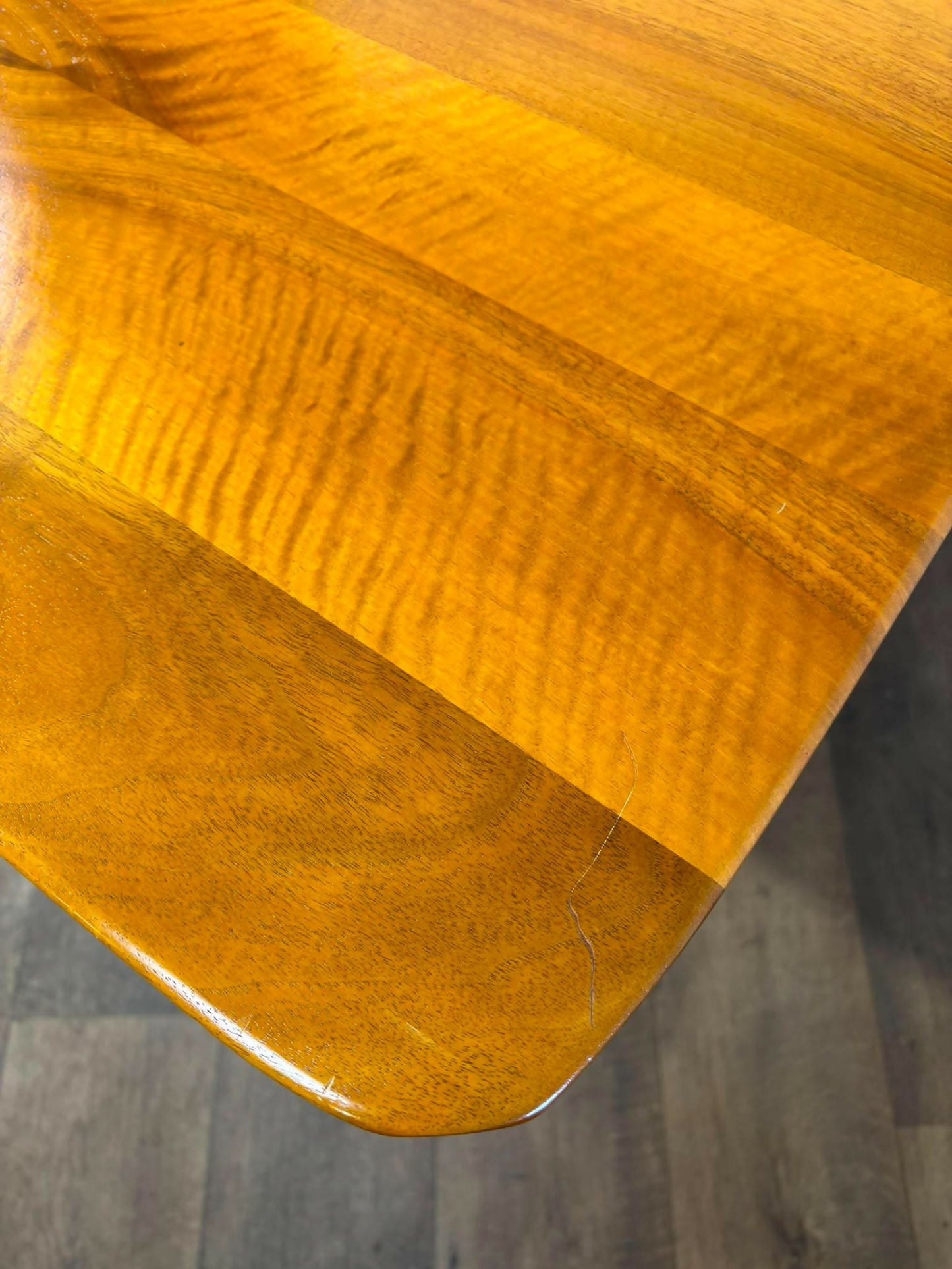 Cherry Wood Refectory Style Extending Table with Concealed Leaves