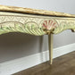 Coffee Table Vintage Shabby Chic Louis XVI Marble Top Carved Table LOT 6278
