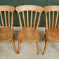 6 Rustic Farmhouse Dining Chairs - Beech - Etak Riahc