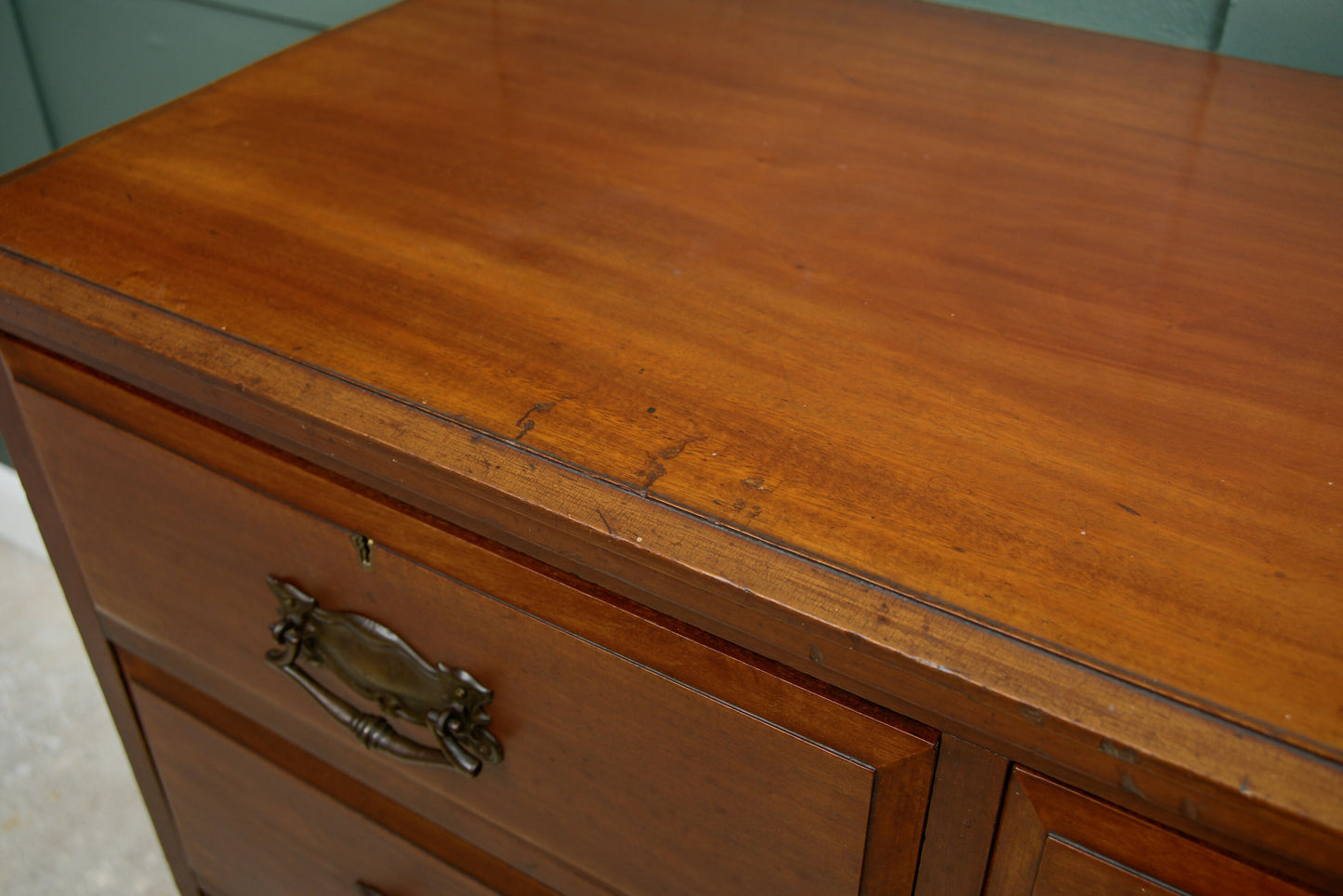 Edwardian Mahogany Chest of Drawers - 2 Over 3