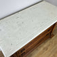 Chest of Drawers Antique French Style Oak Marble Top Carved Cabinet LOT 6450