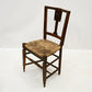 Set of 7 Georgian Dining Chairs With Rush Seats Back Carvings FREE UK Delivery. SBR10037/0502E