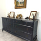 Stag Minstrel Captains Chest, Solid Wood, Eight Drawers, Grey Chest of drawers