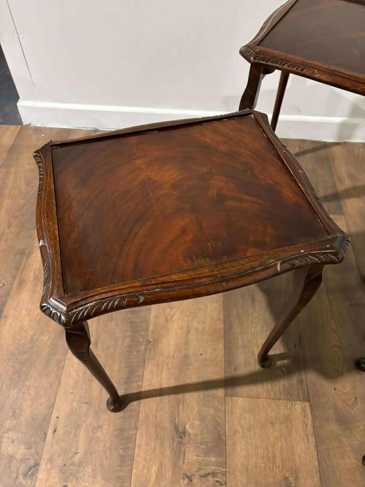 Vintage Mahogany Nest of Three Tables
