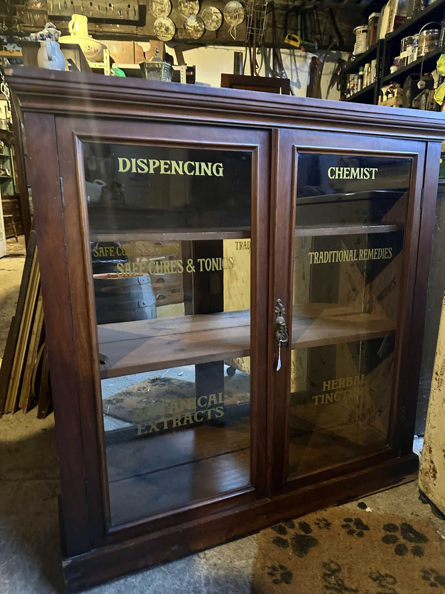 Vintage Chemist Display Cabinet