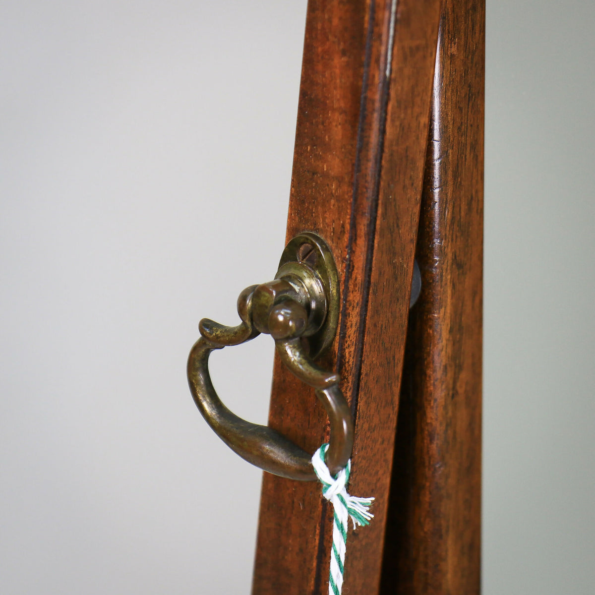 Cheval Mirror Late Victorian Edwardian Queen Anne Style Mahogany