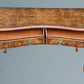 Good Quality Queen Anne Style Burr Walnut Serving Side Table