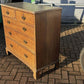 Vintage Georgian Light Oak Chest Of Drawers.
