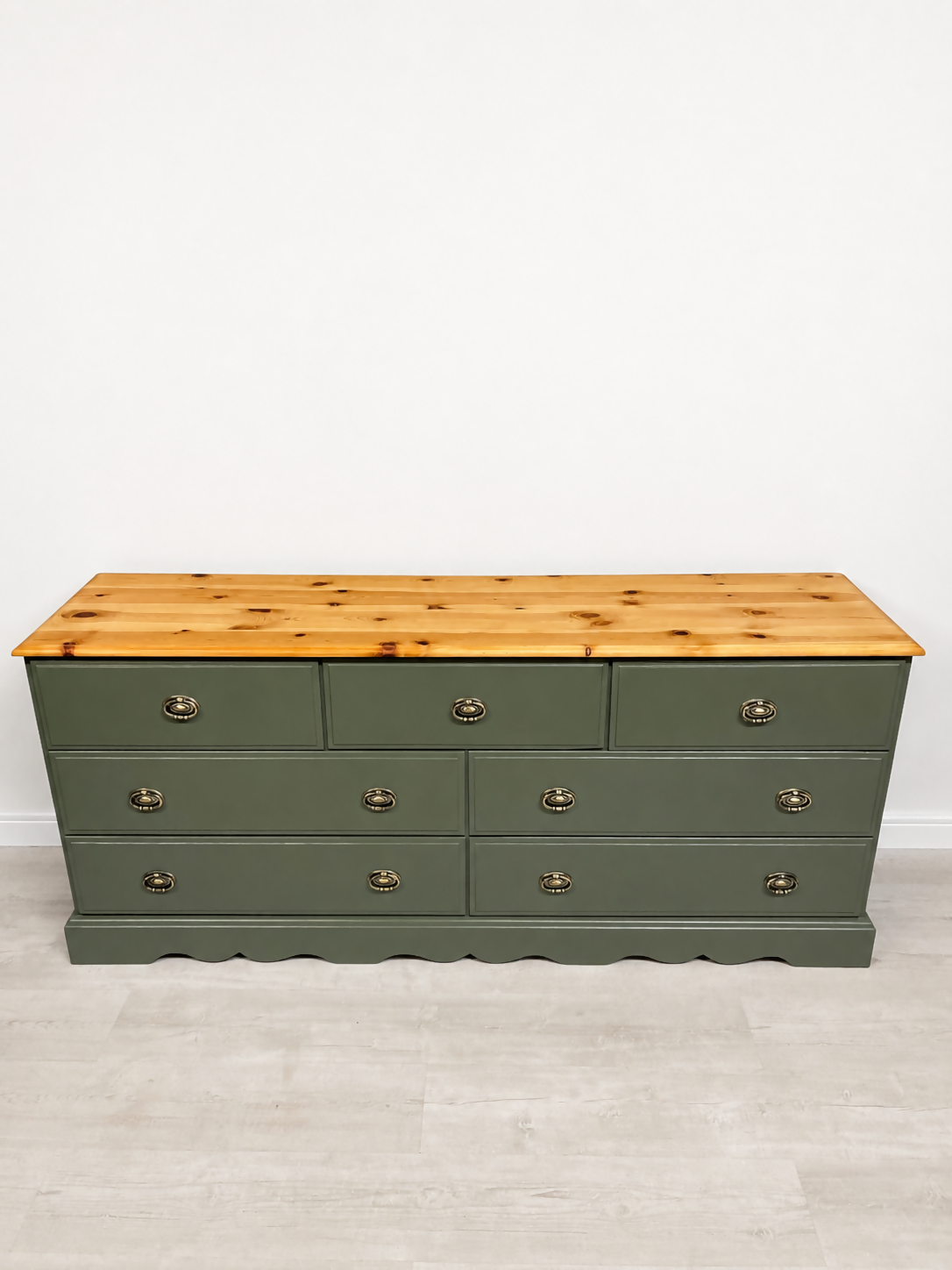 Large Solid Pine Chest Of Drawers Farmhouse Country Home