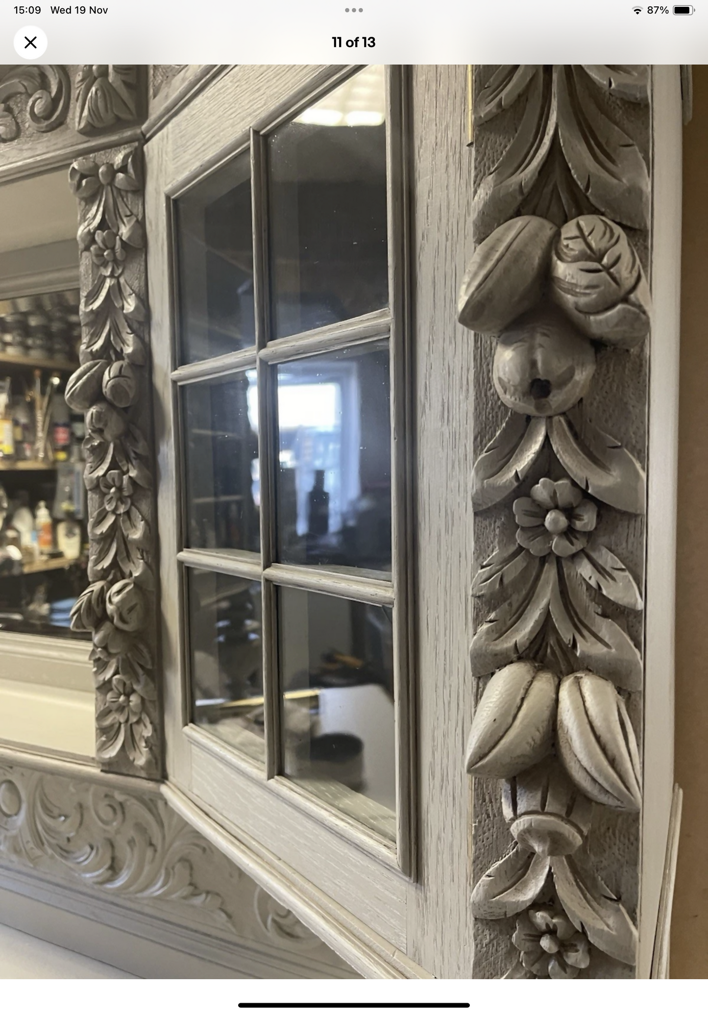 Victorian highly ornately carved Green Man Dresser