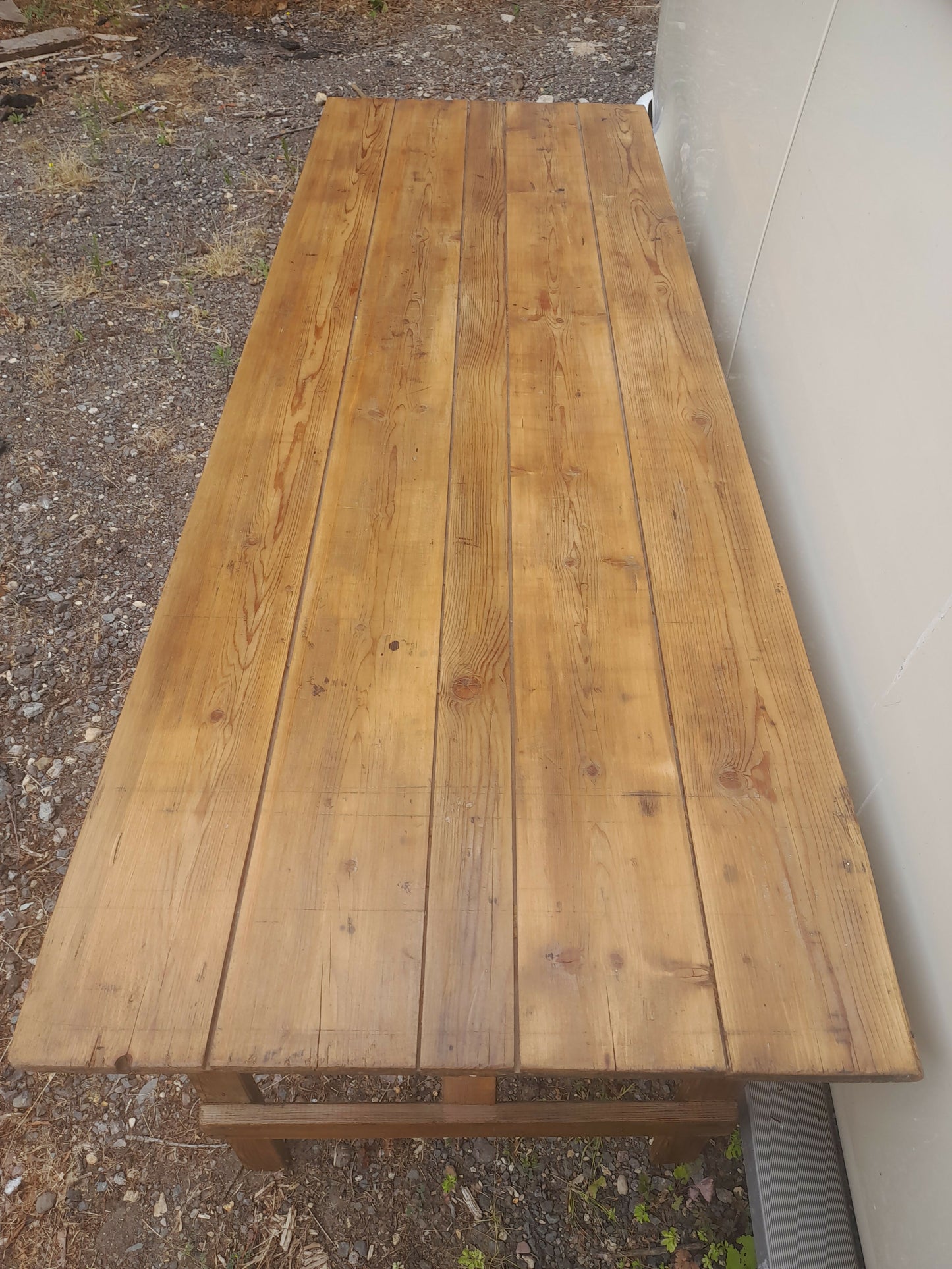 Vintage Pine Trestle Table