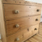 Antique Victorian Pine Chest of Drawers Rustic Stripped Pine