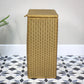 Lloyd Loom Lusty Linen Laundry Bin Basket in Gold