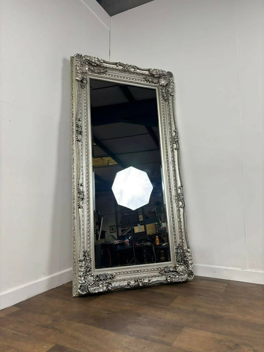 Large Gallery Reproduction Rectangular Bevel Edged Lean Mirror / Wall mirror
