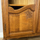 Bookcase Vintage French Louis XIV Style Oak Display Cabinet Sideboard LOT 6359