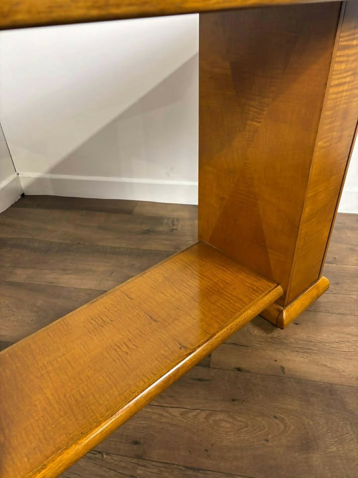 Art Deco Style Twin Pedestal Console Table