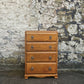 Vintage Chest Of Drawers Four Drawer Oak Cabinet Furniture Tallboy Super Proportions And Detailing
