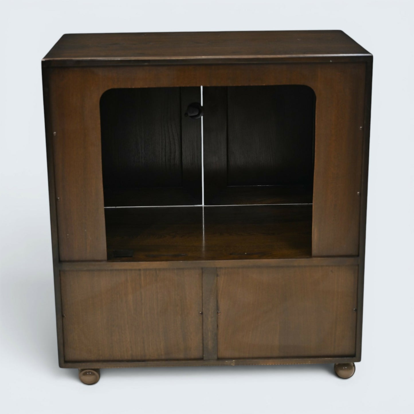 Ercol Mural TV Video Cabinet Windsor Range Dark Finish FREE UK Delivery