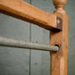 Antique Oak Shop/Cloakroom Clothes Hanging Rail - Coat Rack - Open Wardrobe