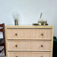Mid century retro vintage chest of drawers wicker