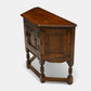 Old Charm Canted Table With Cupboard Finished In Tudor Brown FREE UK Delivery*. SBR10710/1507E