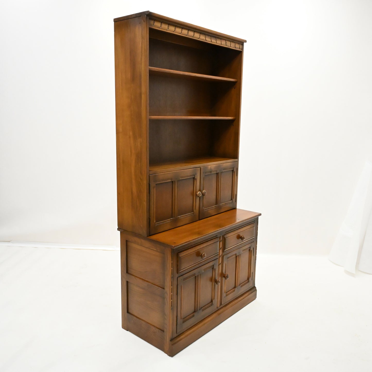 Ercol Mural Wall Unit Cupboard Bookcase 2 Piece Golden Dawn FREE UK* Delivery. SBR10018/3001E