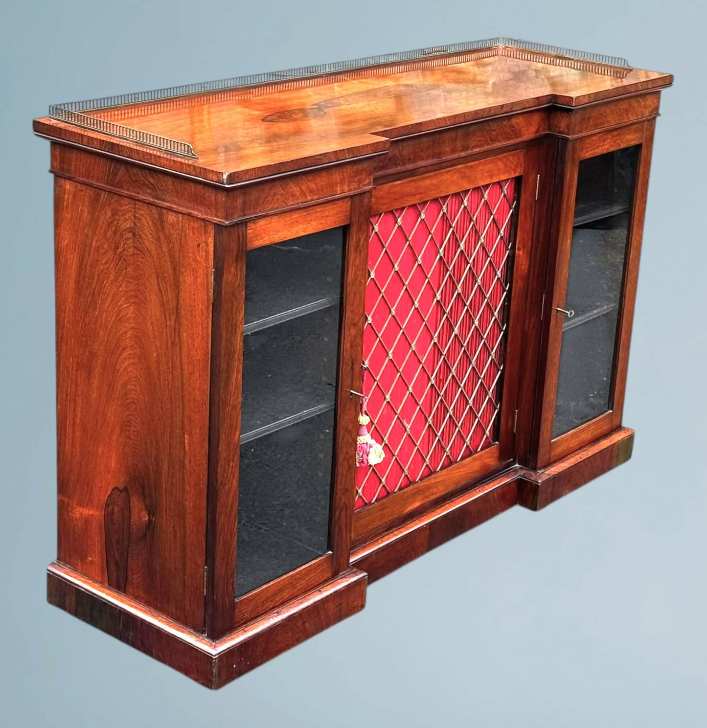 Regency Rosewood Breakfront Chiffonier / Sideboard
