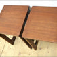 Vintage Bedside Table Set Of 2 Pair McIntosh Teak Danish Design Mid Century
