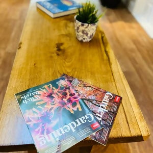 Solid Heavy One Plank Coffee Side End Table